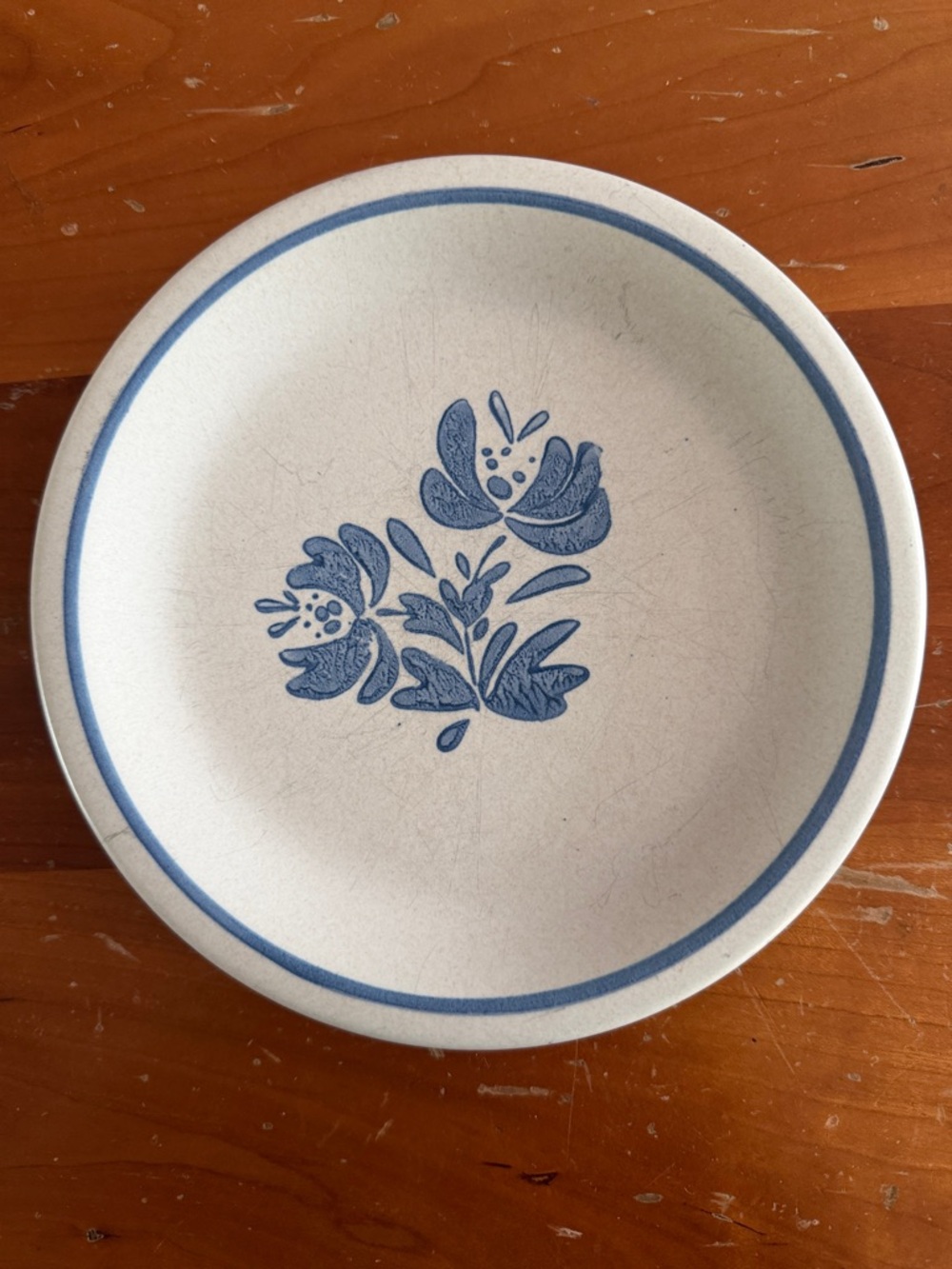 Pfaltgraff Blue Floral Stoneware small Plate - White/Blue